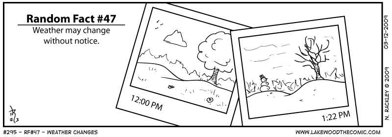 Random Fact #47 - Weather Changes