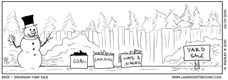 Snowman Yard Sale