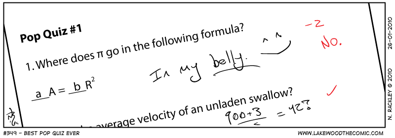 Best Pop Quiz Ever